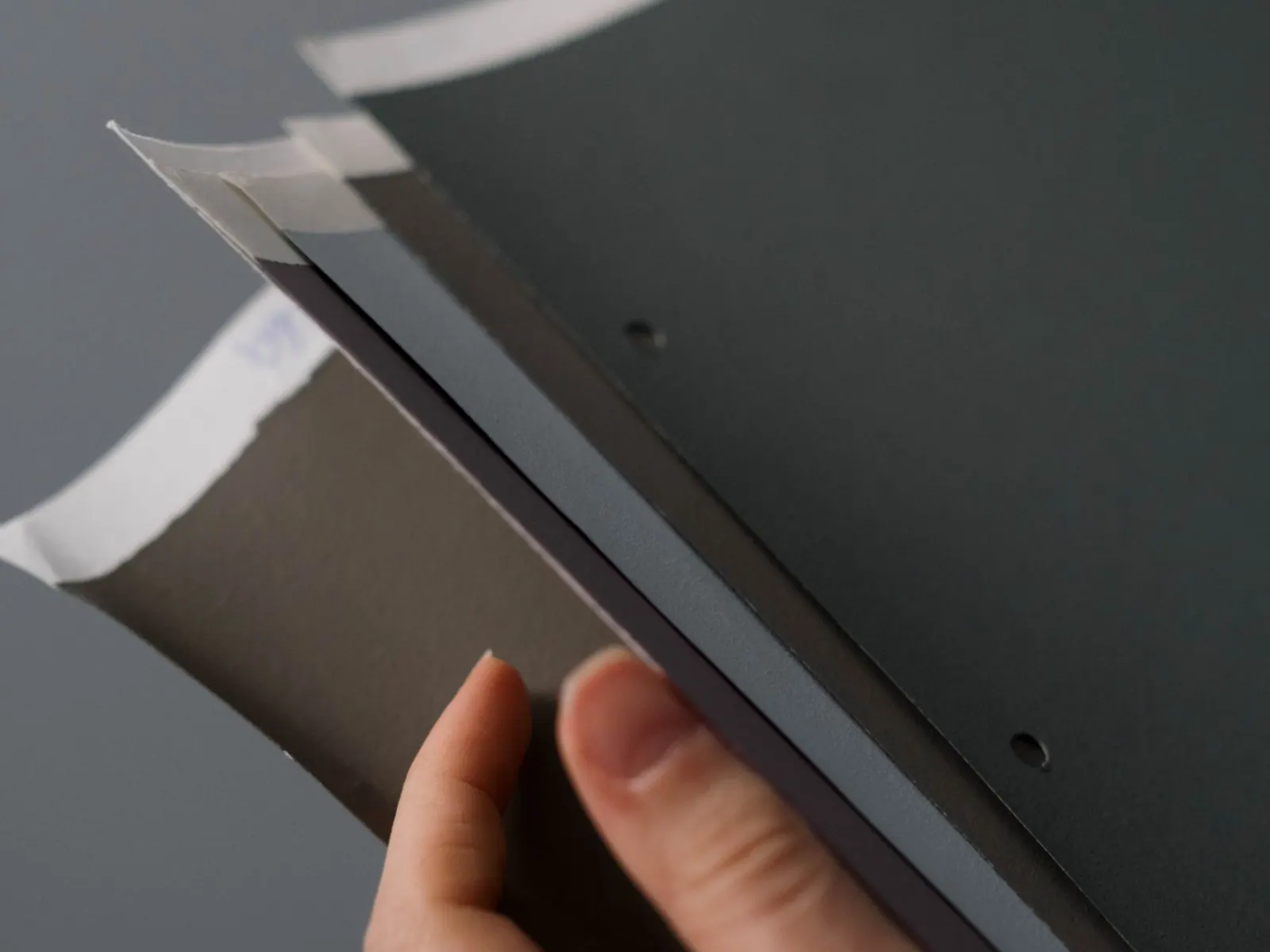 Physical material samples held for comparison